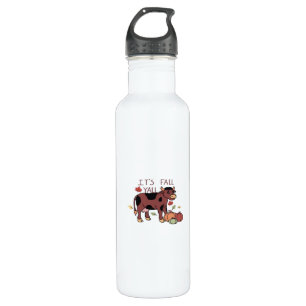 It’s Fall Y’all Cow Retro Style 710 Ml Water Bottle