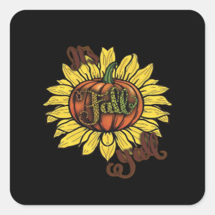 It’s Fall Y’all Creative Casual Square Sticker