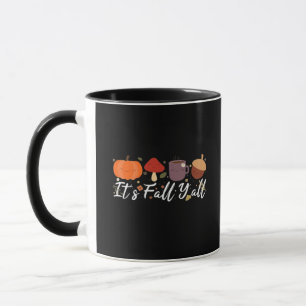 It’s Fall Y’all Cute Coffee Pumpkin Autumn Tree Fa Mug