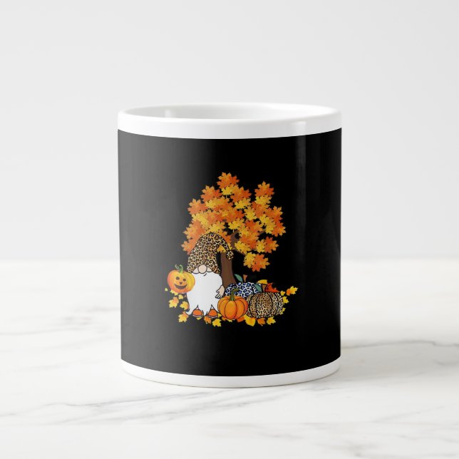 It’s Fall Y’all Cute Gnomes Pumpkin Autumn Large Coffee Mug (Front)
