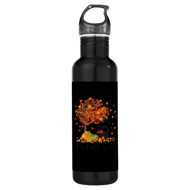 It’s Fall Y’all Cute Lovers Thanksgiving 710 Ml Water Bottle (Front)