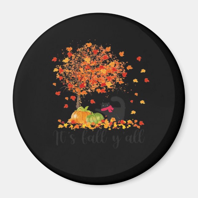 It’s Fall Y’all Cute Lovers Thanksgiving Magnet (Front)