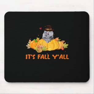 It’s Fall Y’all Cute Lovers Thanksgiving Vintage C Mouse Mat