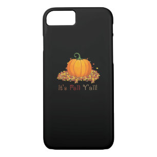 It’s Fall Y’all Cute Pumpkin Autumn Tree Fall Leav iPhone 8/7 Case