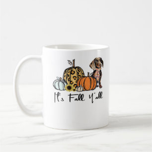 It’s Fall Y’all Dachshund Funny Casual Coffee Mug