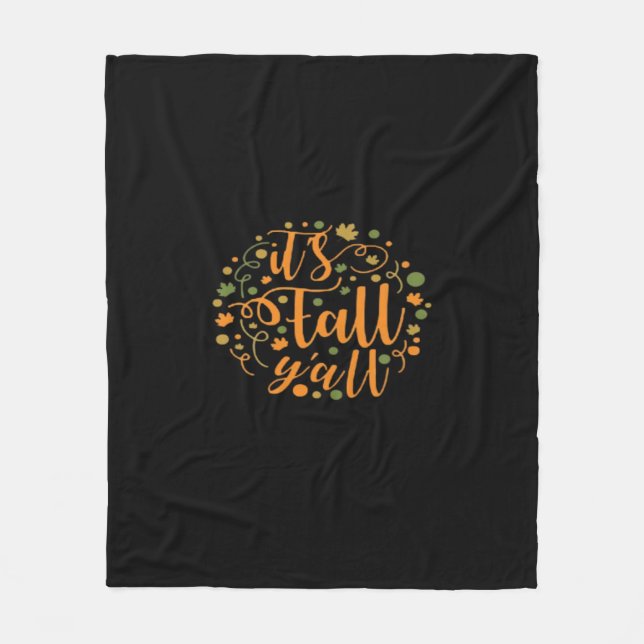 It’s Fall Y’all Essential Creative Casual Fleece Blanket (Front)