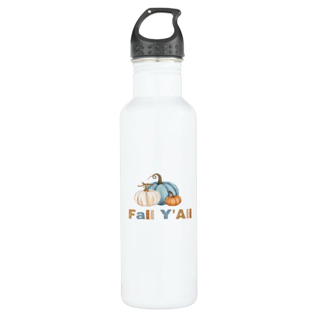 It’s Fall Y’all, Fall Season, Pumpkins 710 Ml Water Bottle (Front)