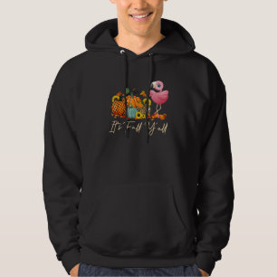 It s Fall Y all Flamingo Leopard Pumpkin Halloween Hoodie