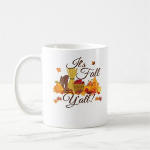 It’s Fall Y’all Funny & Cool Retro Coffee Mug