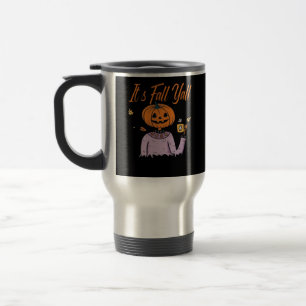 It’s Fall Y’all Funny Minimal Style Travel Mug