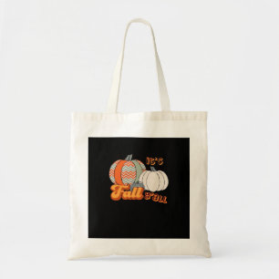 It’s Fall Y’all, Funny Pumpkins Chevron Pattern Tote Bag