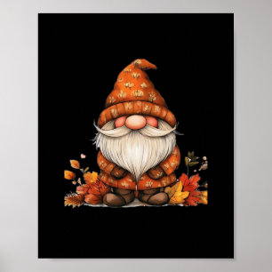 It’s Fall Y’all! Gnome Vintage Cool Poster