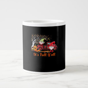 It’s Fall Y’all Gnomes Pumpkin Spice Style Large Coffee Mug