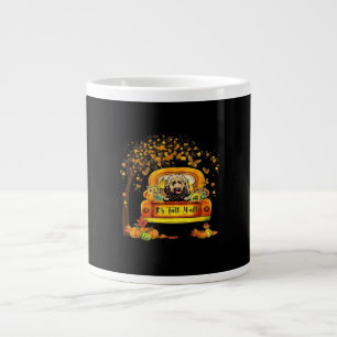 It’s Fall Y’all Goldendoodle Thanksgiving Pumpkin Large Coffee Mug