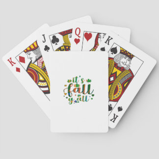 It’s Fall Y’all Graphic Style Playing Cards