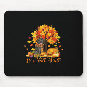 It’s Fall Y’all Halloween Autumn Retro Graphic Mouse Mat