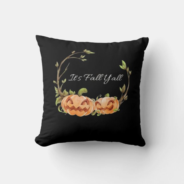 It’s Fall Y’all Halloween Cool Unique Cushion (Front)