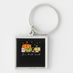 It’s Fall Y’all Halloween Pumpkin Autumn Leaves Th Key Ring