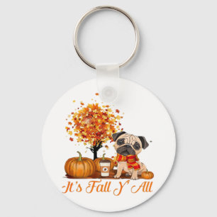 It’s Fall Y’all Halloween Thanksgiving Retro Class Key Ring