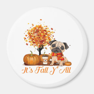 It’s Fall Y’all Halloween Thanksgiving Retro Class Magnet