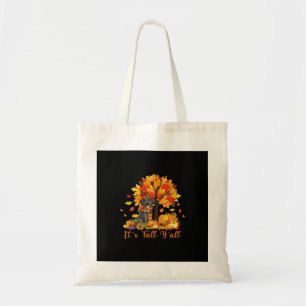 It’s Fall Y’all Halloween Thanksgiving Retro Graph Tote Bag