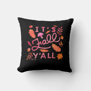 It’s Fall Y’all Hand Lettered Autumn Quote With Le Cushion