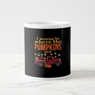 It’s Fall Y’all, Hello Autumn Pumpkin Large Coffee Mug
