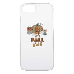 It’s Fall Y’all, Leopard Pumpkins And Owls iPhone 8/7 Case