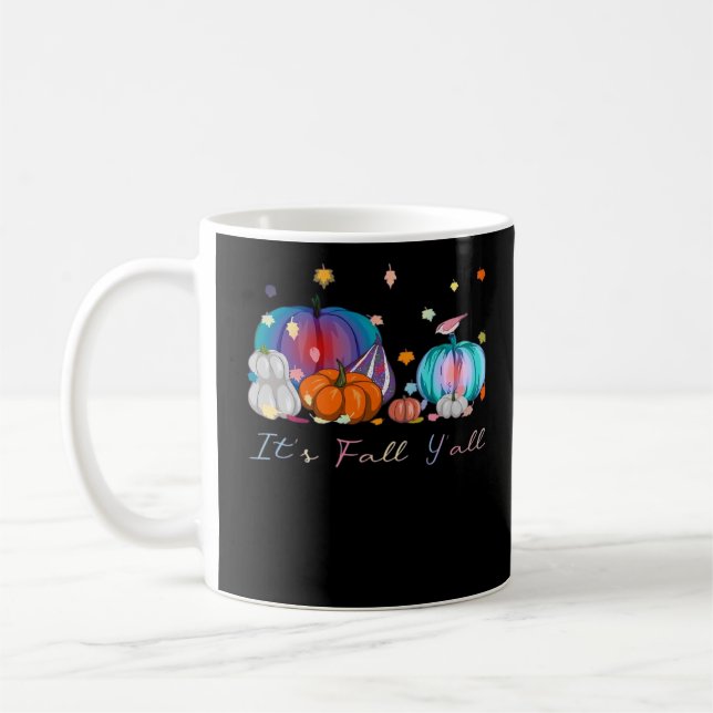 It’s Fall Y’all Magic Pumpkin Autumn Style Coffee Mug (Left)