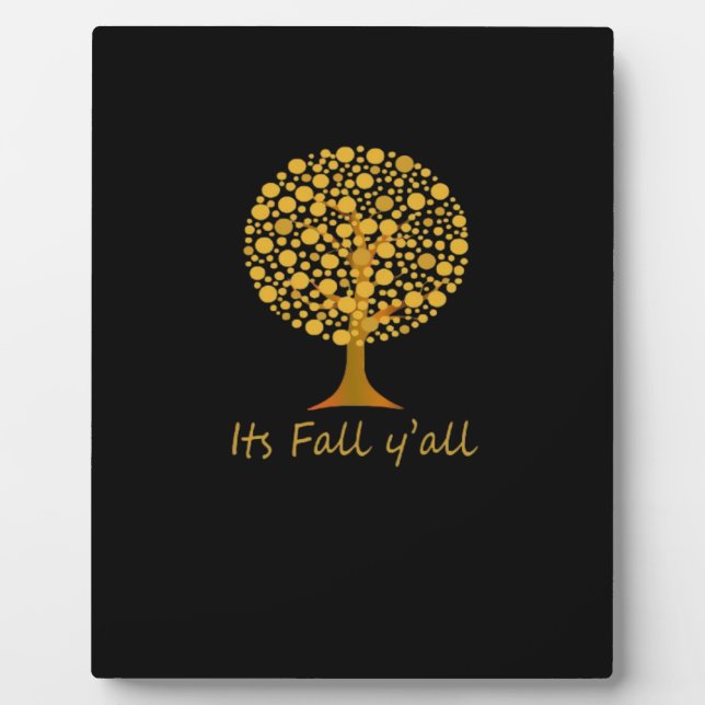 It’s Fall Y’all Minimal Clean Plaque (Front)
