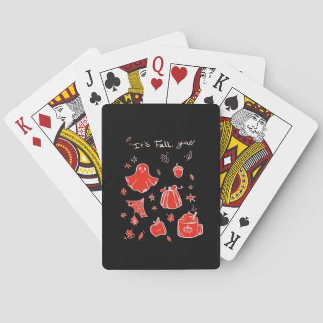 It’s Fall Y’all Minimal Clean Playing Cards (Back)