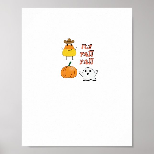 It’s Fall Y’all Minimal Clean Poster (Front)