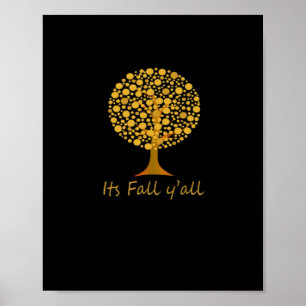 It’s Fall Y’all Minimal Clean Poster