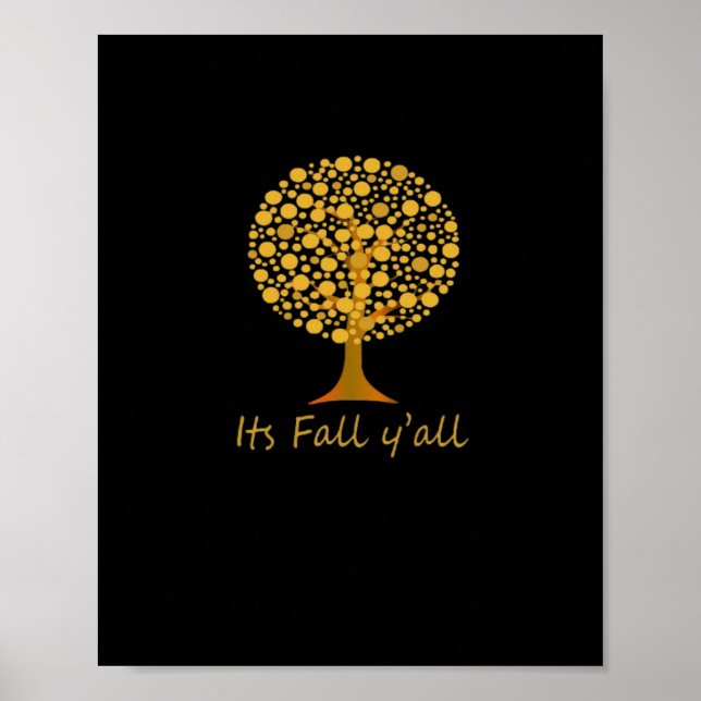 It’s Fall Y’all Minimal Clean Poster (Front)