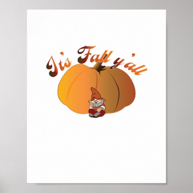It’s Fall Y’all Minimal Clean Poster (Front)