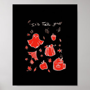 It’s Fall Y’all Minimal Clean Poster