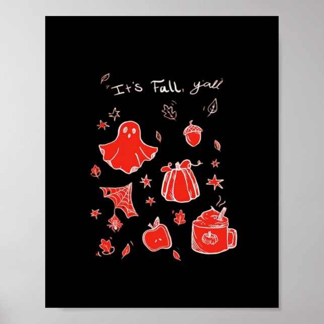 It’s Fall Y’all Minimal Clean Poster (Front)