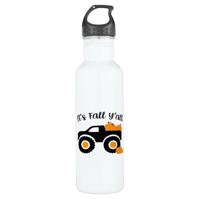 It’s Fall Y’all Monster With Pumpkins Graphic Desi 710 Ml Water Bottle (Front)