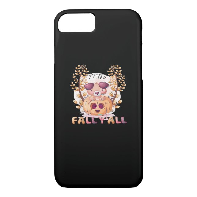 It’s Fall Y’all Pumpkin Autumn Halloween Cat Fall  Case-Mate iPhone Case (Back)