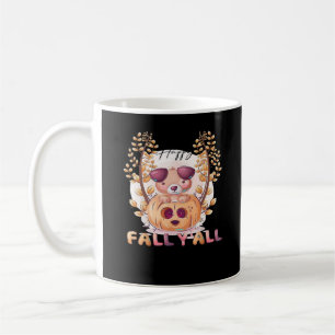 It’s Fall Y’all Pumpkin Autumn Halloween Cat Fall  Coffee Mug