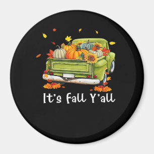 It’s Fall Y’all Pumpkin Autumn Hello Fall Vintage Magnet