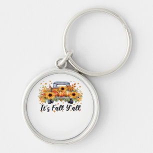 It’s Fall Y’all Pumpkin Autumn Tree Hello Fall Wom Key Ring