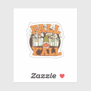 It’s Fall Y’all Pumpkin Gnome Autumn Funny Casual