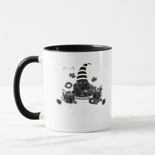 It’s Fall Y’all Pumpkin Gnome Autumn Tree Hello Fa Mug (Left)