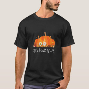 It s Fall Y all Pumpkin Gnome Funny Autumn Lovers  T-Shirt