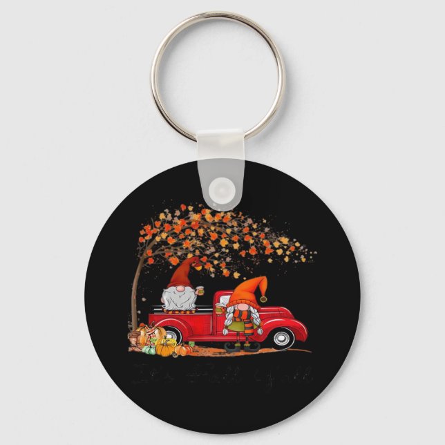 It’s Fall Y’all Pumpkin Halloween Key Ring (Front)