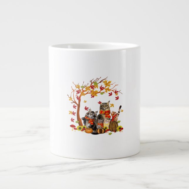 It’s Fall Y’all Pumpkin Lover Halloween Thanksgivi Large Coffee Mug (Front)