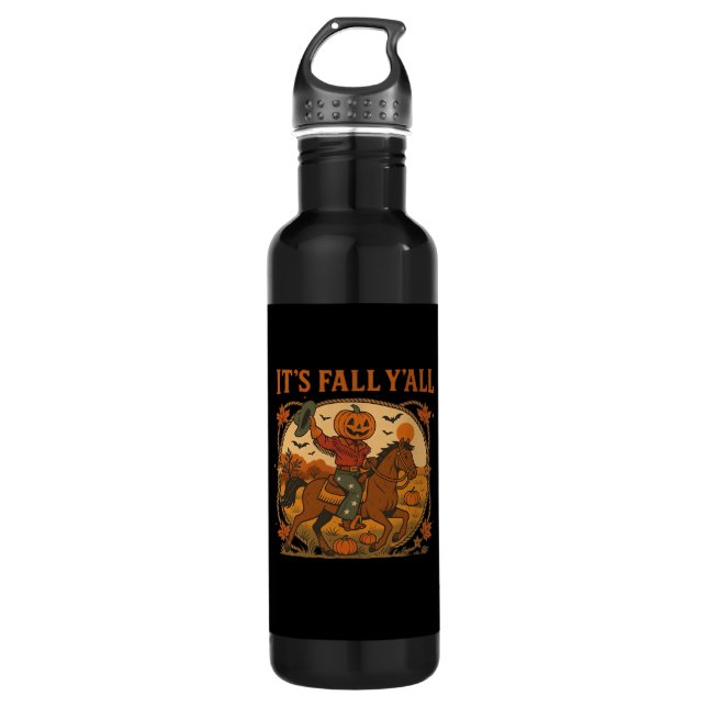 It’s Fall Y’all Pumpkin Minimal Clean 710 Ml Water Bottle (Front)