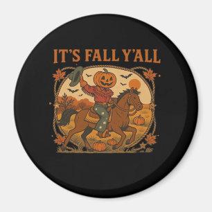 It’s Fall Y’all Pumpkin Minimal Clean Look Magnet