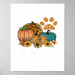 It’s Fall Y’all Pumpkin Minimal Clean Poster